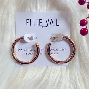 Ellie Vail 18KGOLD PLATED Hoop Earrings